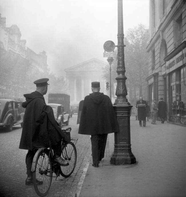 Policemen in the Rue Royale, Paris, November 15, 1949  Rue des Archives