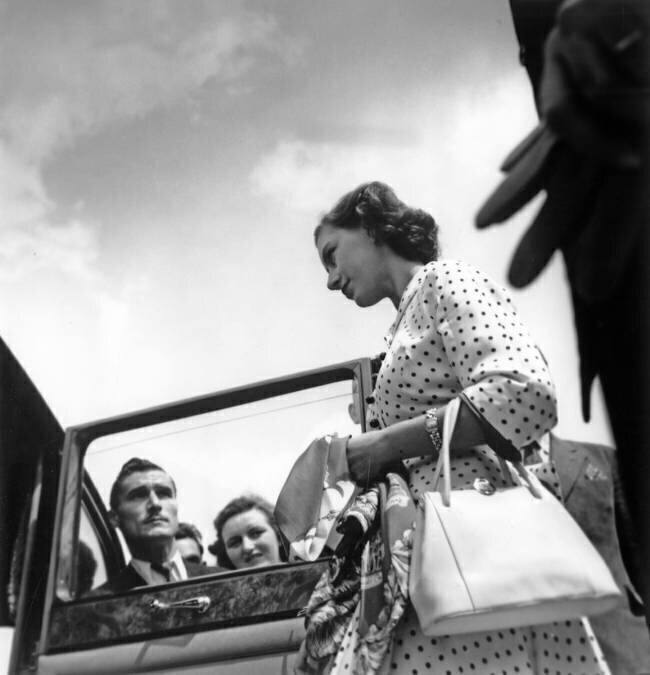Princess Margaret of England in Versailles, May 30, 1949 Rue des Archives