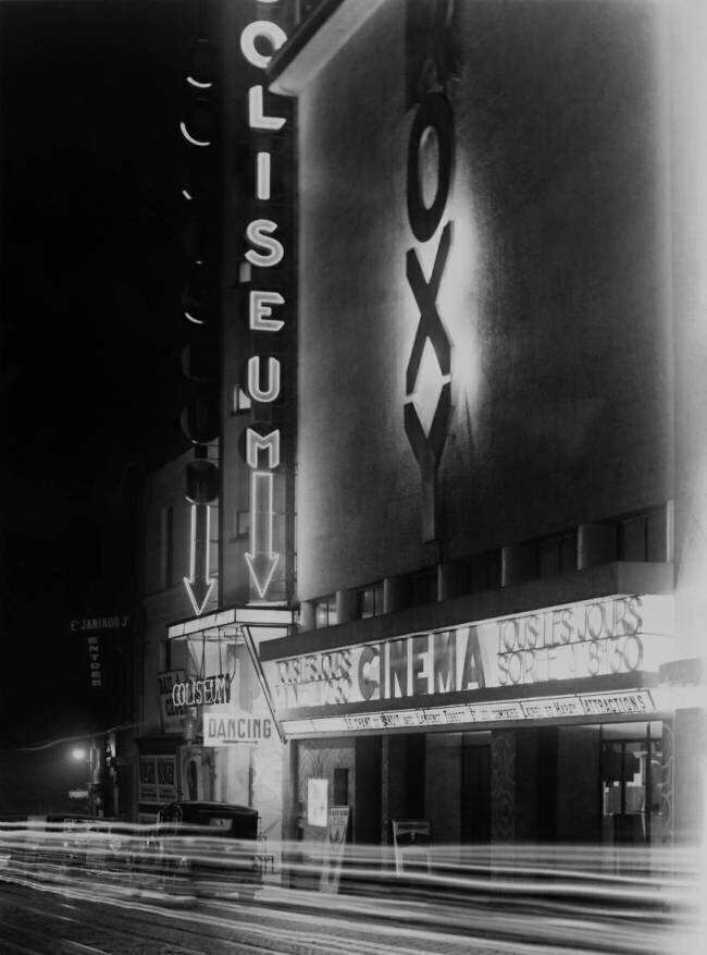Roxy cinema and coliseum dancing entrance Keystone