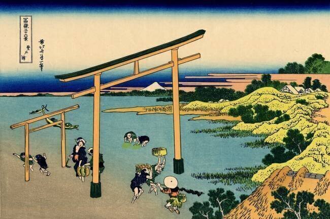 Bay of Noboto Hokusai