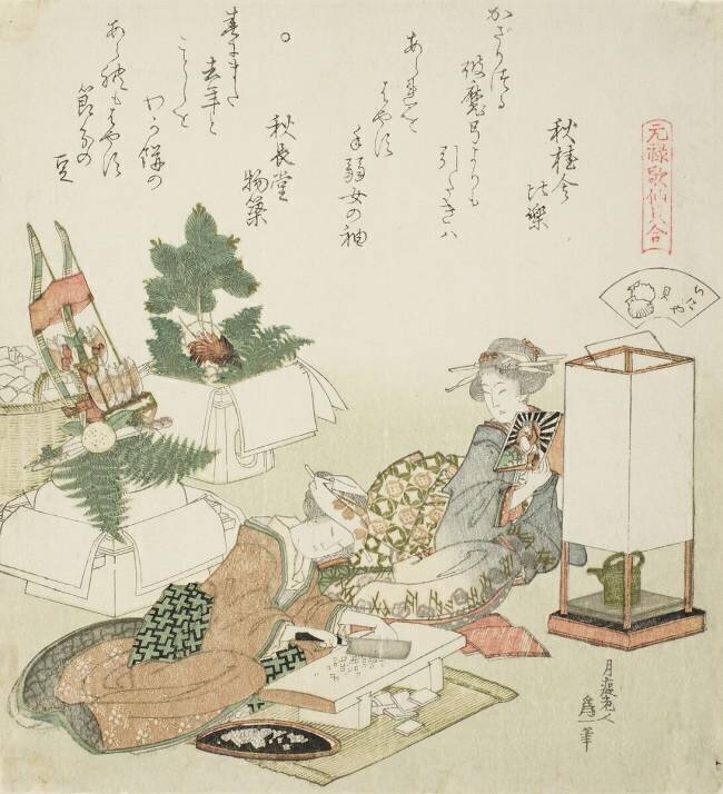 Chopping Rice Cakes Hokusai