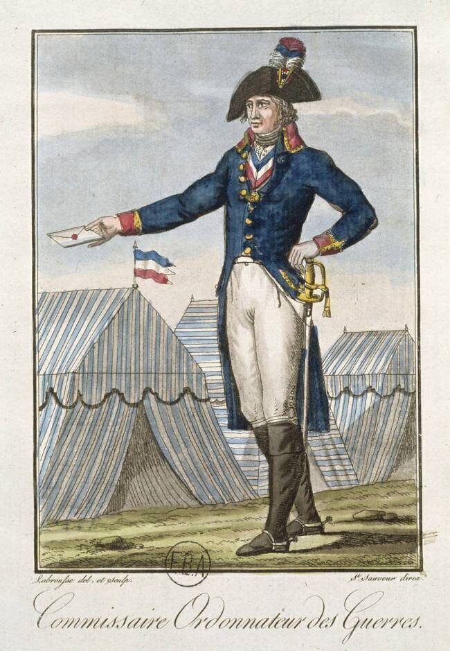 Commissaire ordonnateur des guerres vers 1796 anonymous