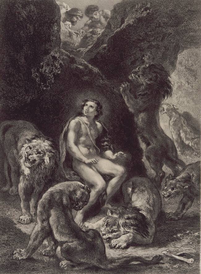 Daniel dans la fosse aux lions Jules Laurens