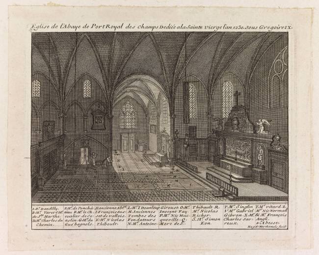 Eglise de l'abbaye de Port-Royal des Champs Louise-Magdeleine Horthemels