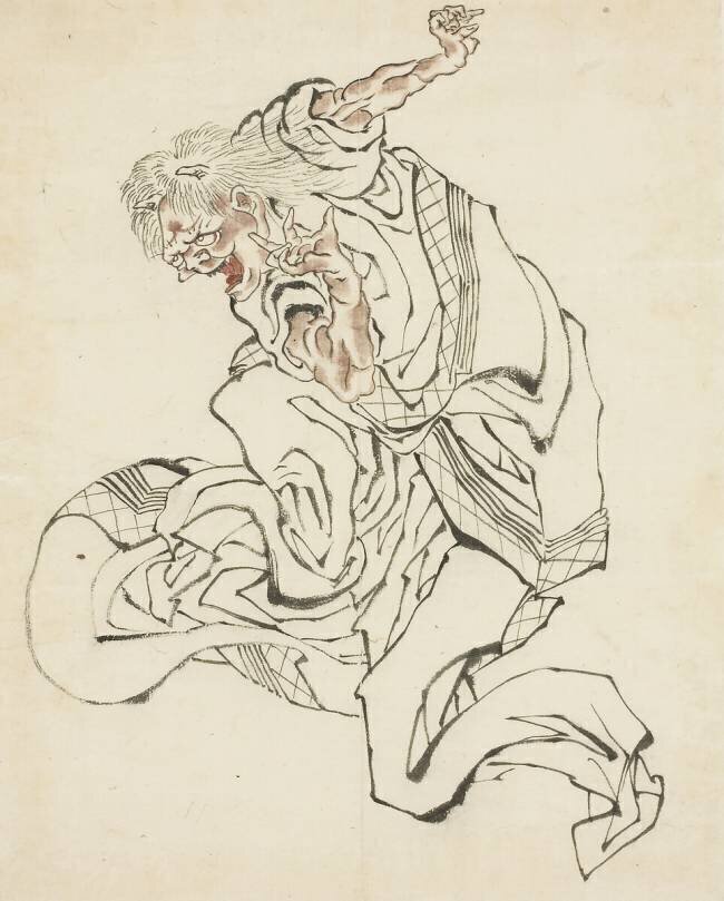 Female Oni Hokusai