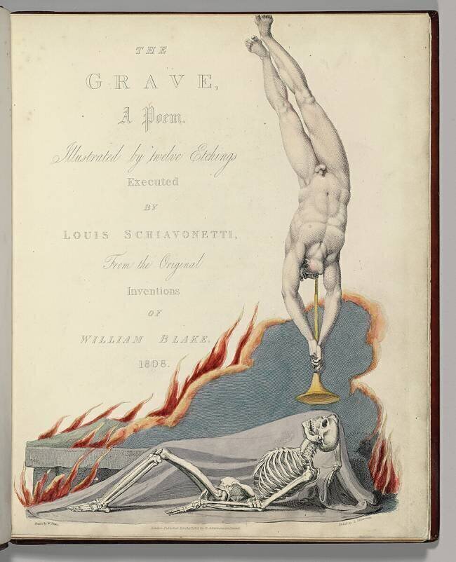Frontispiece from 'The Grave' by Robert Blair William Blake