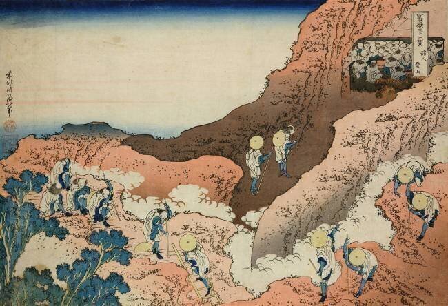 Fugaku sanjurokkei. Shojin tozan Hokusai