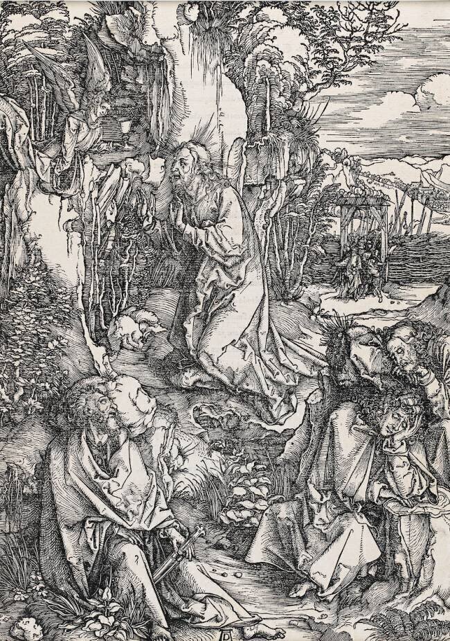 Grande passion - Le Christ au mont des oliviers Albrecht Dürer