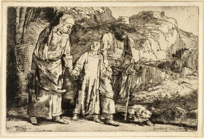 Jésus ramené du Temple Rembrandt