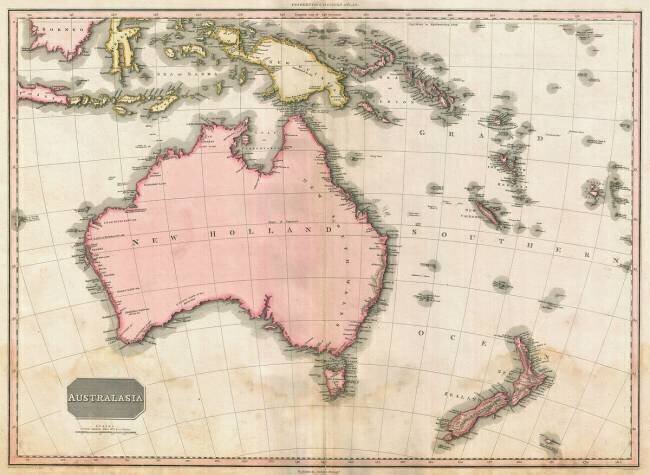 John Pinkerton's map of Australia and the South West Pacific E. J. Pinkerton