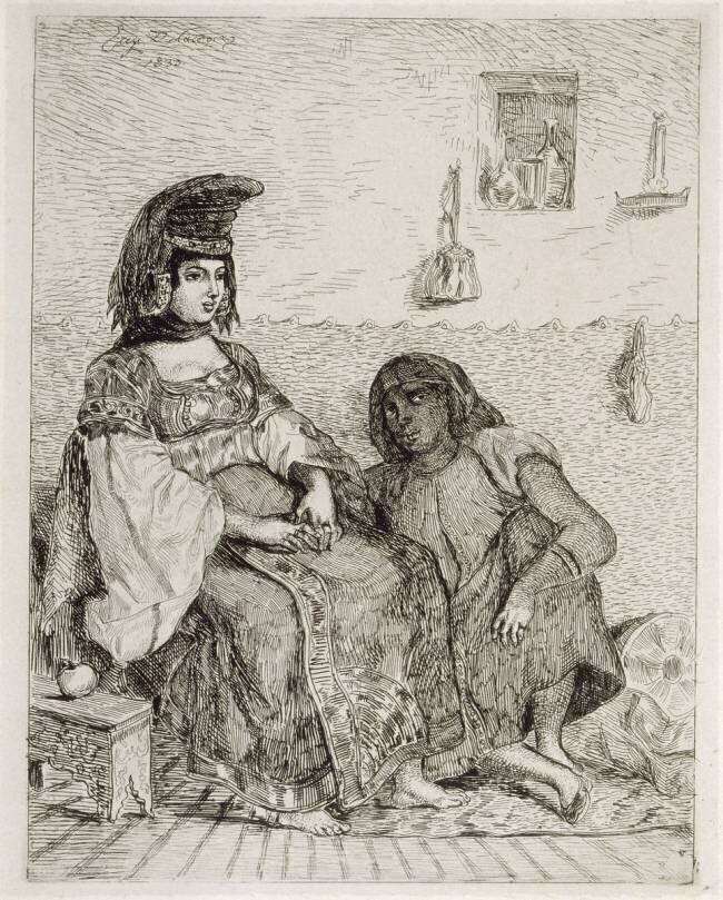 Juive d'Alger dite de Tanger, 1er état Eugène Delacroix