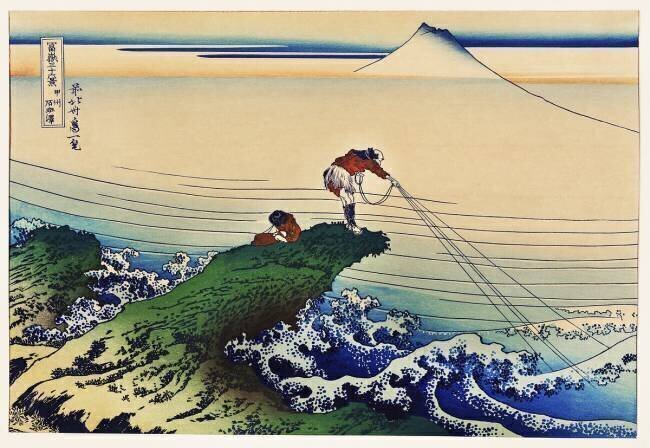 Kajikazawa in Kai Province Hokusai