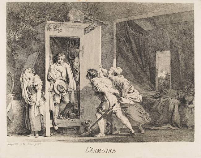 L'armoire, 1778 Jean-Honoré Fragonard