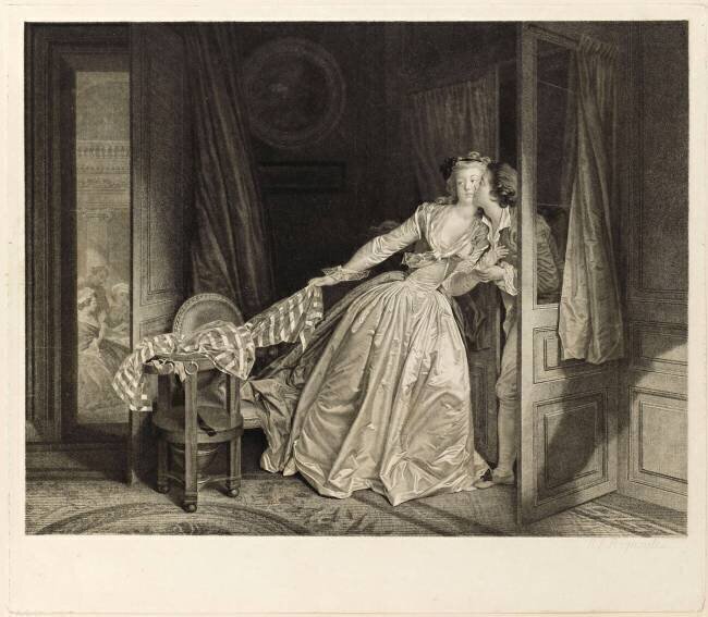 Le baiser à la dérobée Nicolas-François Regnault