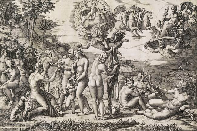 Le Jugement de Pâris Marcantonio Raimondi