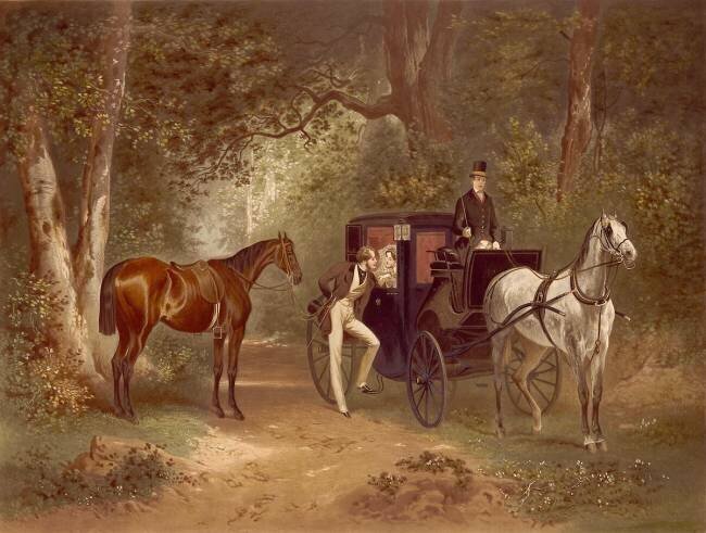 Le rendez-vous. Eugène Charles François Guérard