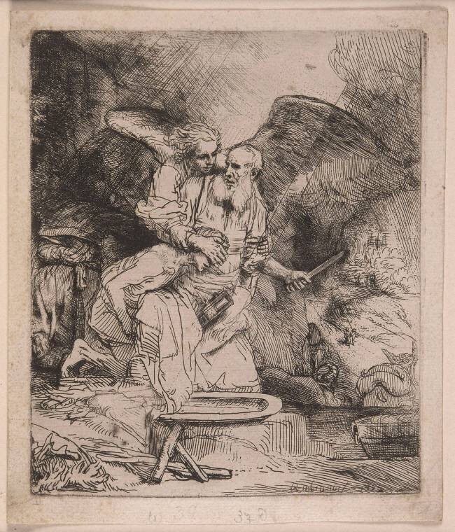 Le Sacrifice d'Abraham Rembrandt