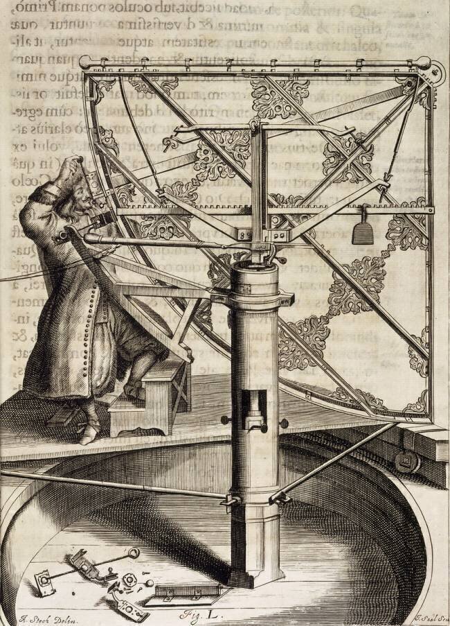 Machina celestis de Helvétius l'astronome. Andreas Stech