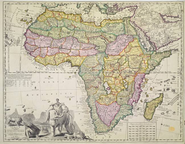 Map of Africa Pieter Schenk
