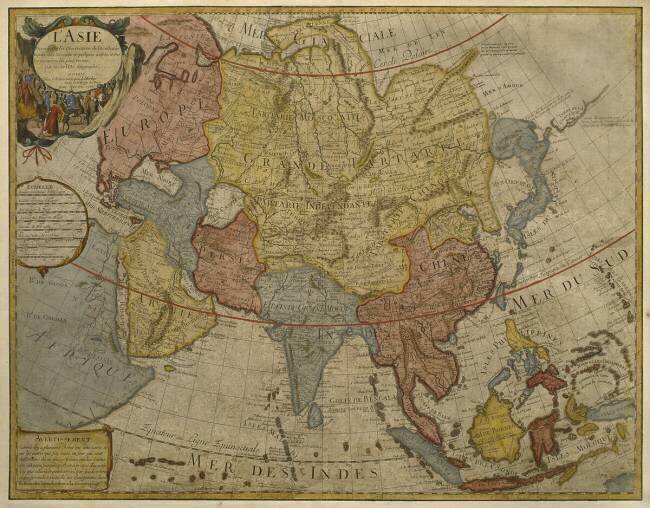 Map of Asia Guillaume Delisle