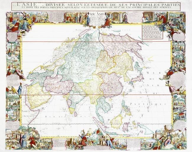 Map of Asia Louis-Charles Desnos