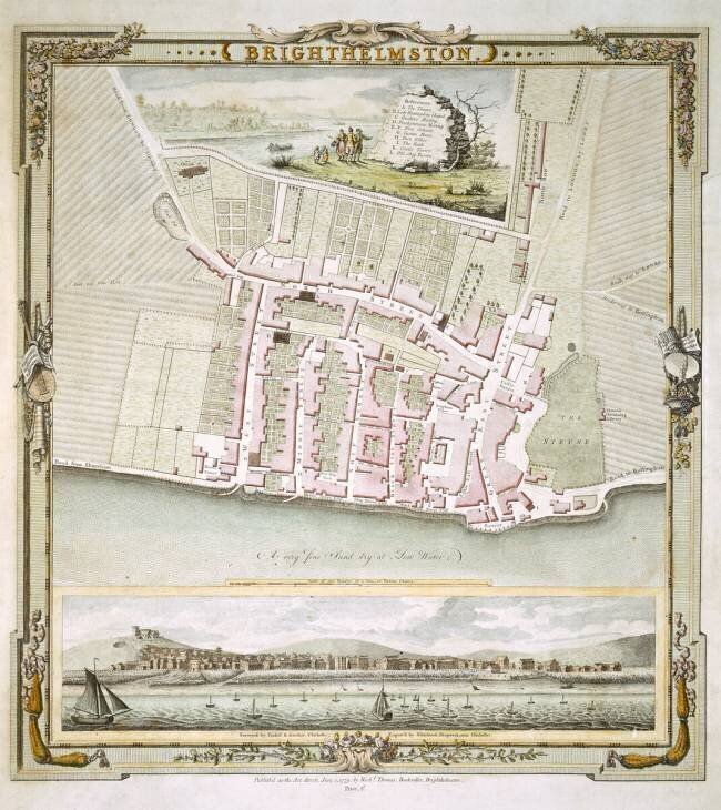 Map of Brighton by Thomas Yeakell and William Gardner English School