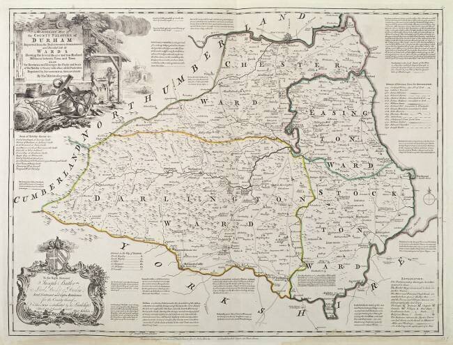 Map of Durham Thomas Kitchin