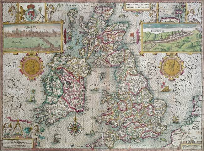 Map of the Kingdom of Great Britain and Ireland Jodocus Hondius
