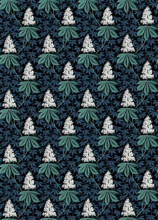 Motif répétitif de feuilles de marronniers anonymous