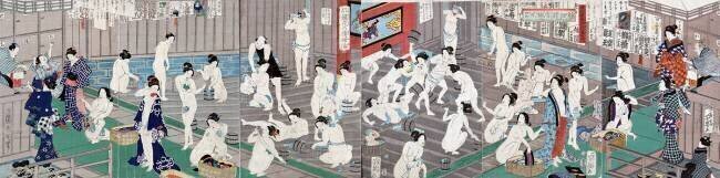 Naked bodies Toyohara Kunichika