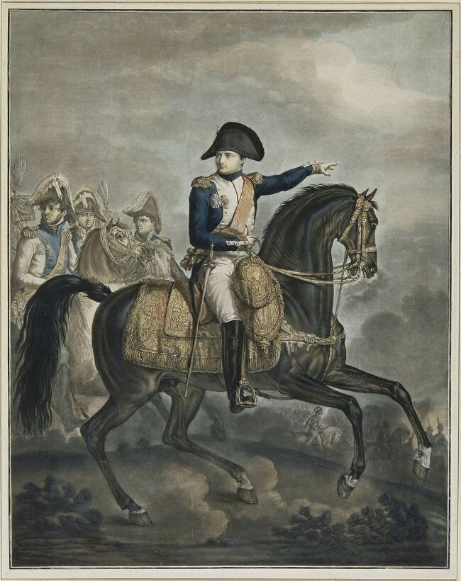 Napoléon Ier à cheval. Charles François Gabriel Levachez