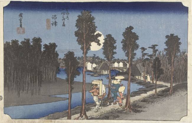 Numazu at dusk Hiroshige