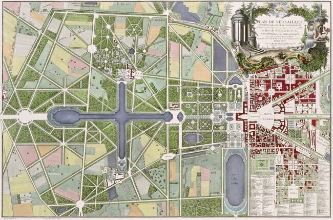 Plan de Versailles, du petit parc et de ses dépendances anonymous