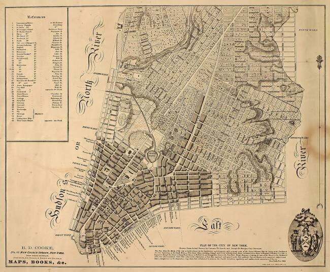Plan of the City of New-York [as far north as East 31st Street] William Hooker