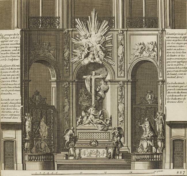 Planche 227 : Elévation du fond du choeur et de l'autel principale de Notre-Dame de Paris Jacques-François Blondel