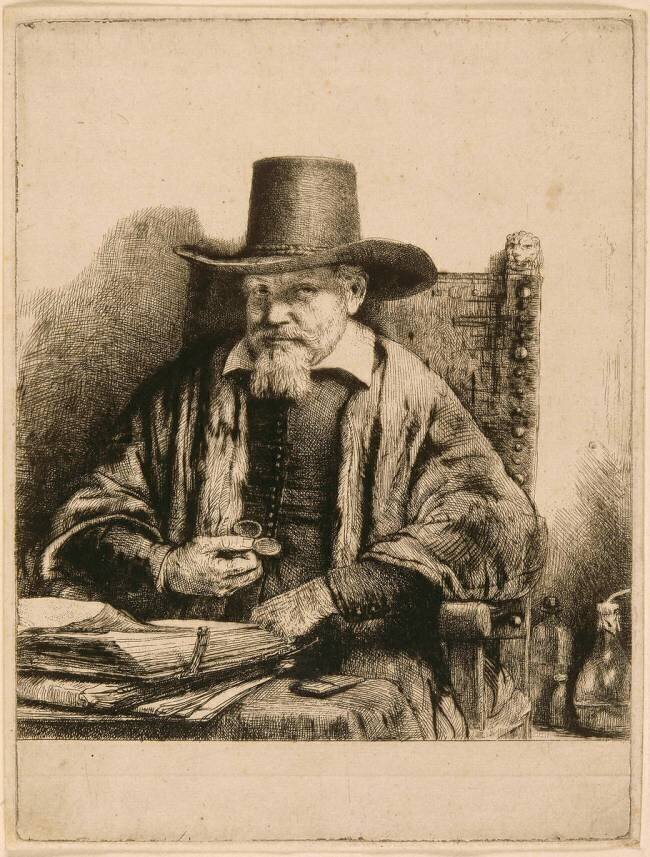 Portrait du docteur Arnold Tholinx ; 1 er état Rembrandt