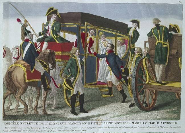 Première entrevue de l'empereur Napoléon Ier et de l'archiduchesse Marie Louise d'Autriche anonymous