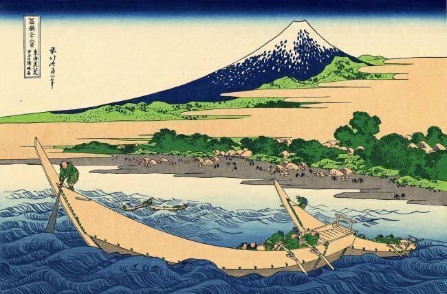 Shore of Tago Bay Hokusai