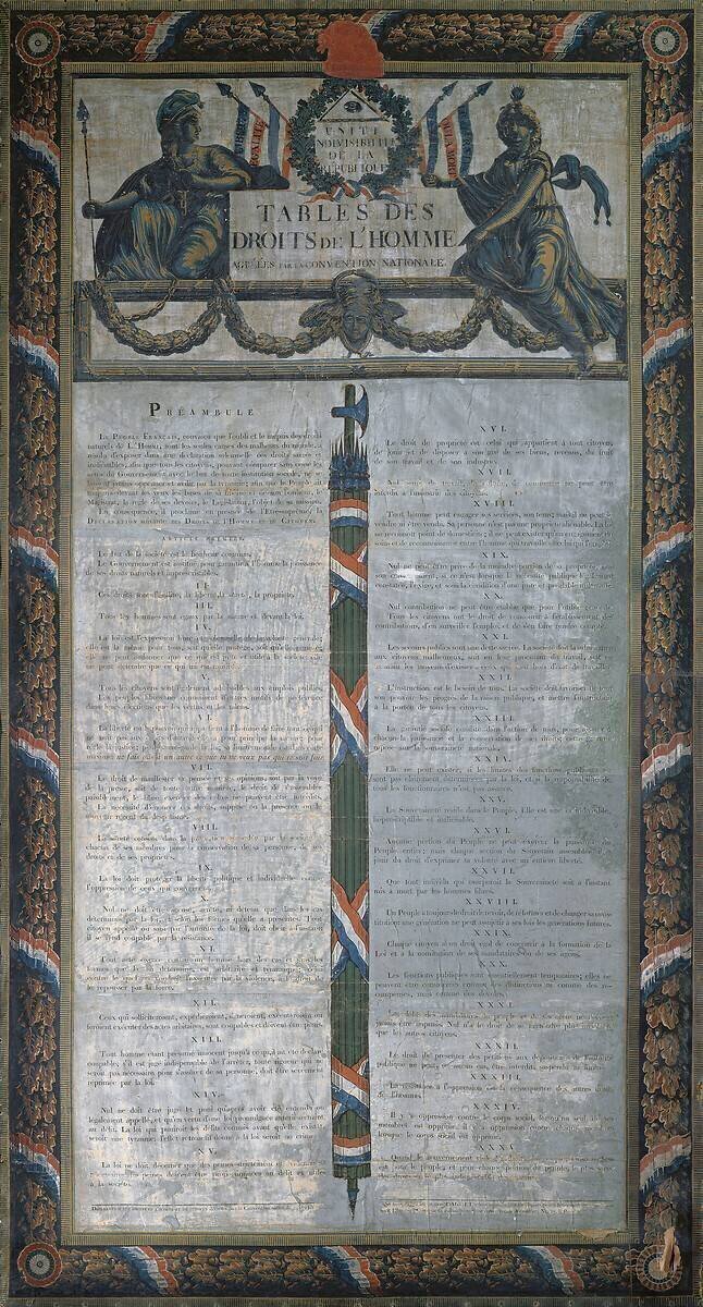 Table de Droits de l'Homme anonymous