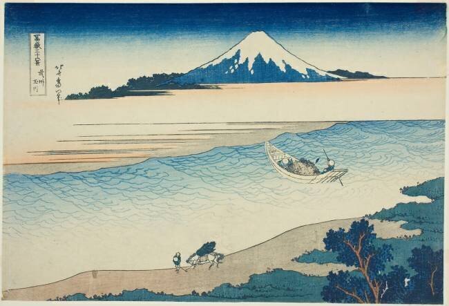 Tama River in Musashi Province Hokusai
