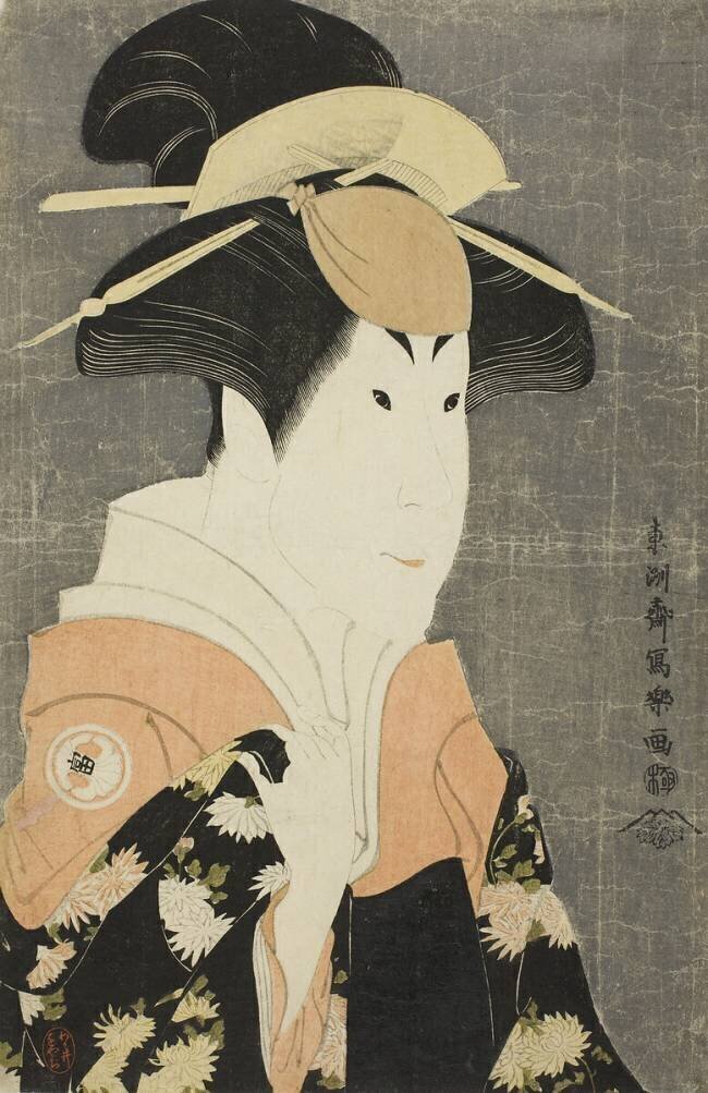 The actor Segawa Tomisaburo II as Yadorigi Toshusai Sharaku