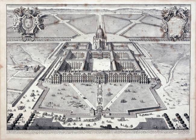 Vue en perspective de l'Hôtel royal des Invalides Pierre Lepautre