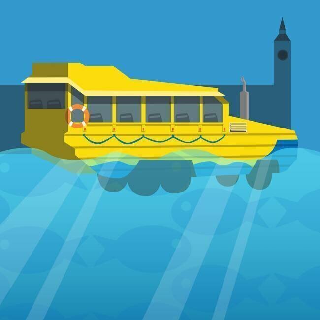 Amphibious London Duck Tour Bus Claire Huntley