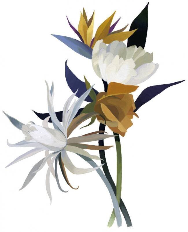 An imaginary flower with a white base Hiroyuki Izutsu