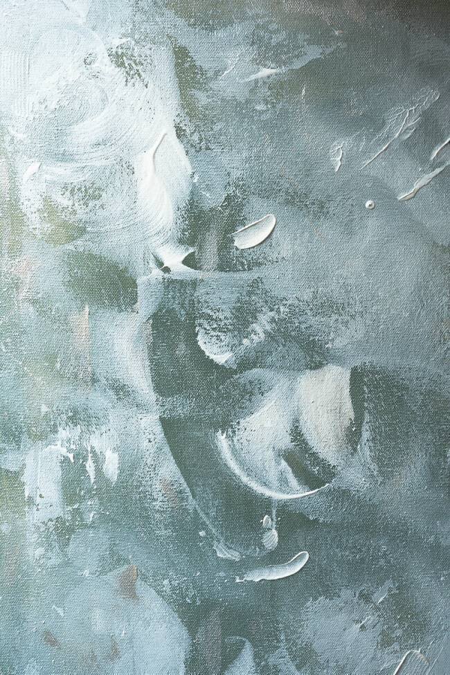 Green and White Acrylic No 2 Anastasia Sawall