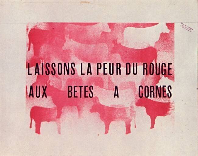 Laissons la peur du rouge aux bêtes a cornes anonymous
