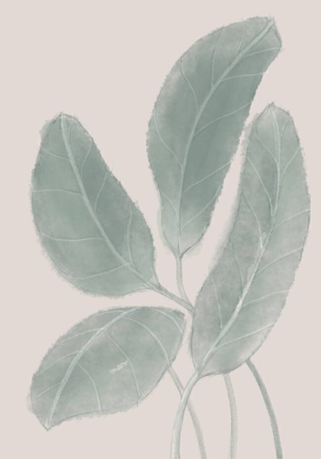 Leaves Watercolor 1x Studio II