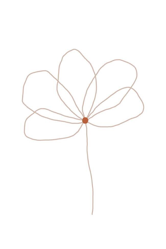 Line Flower Anastasia Sawall