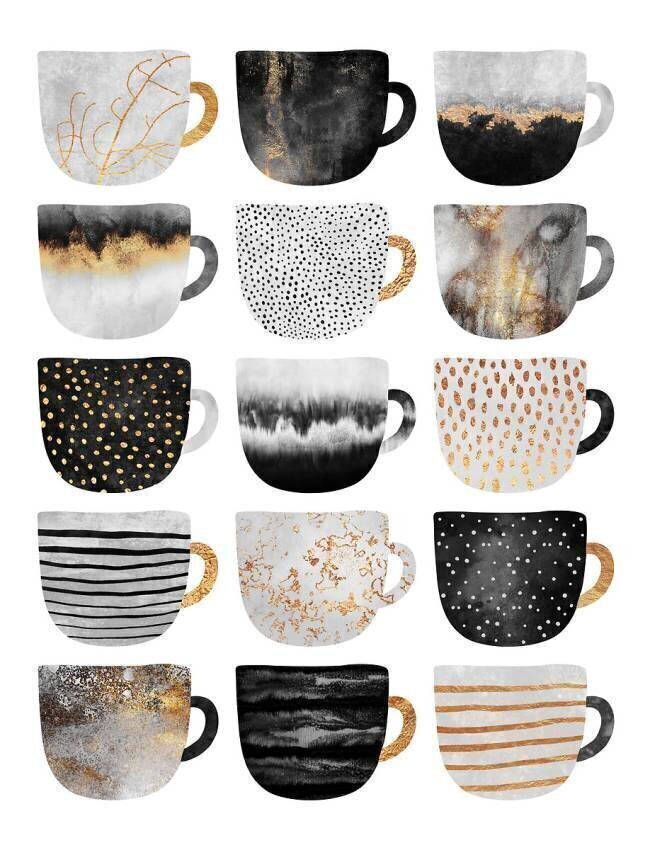 Pretty Coffee Cups Elisabeth Fredriksson