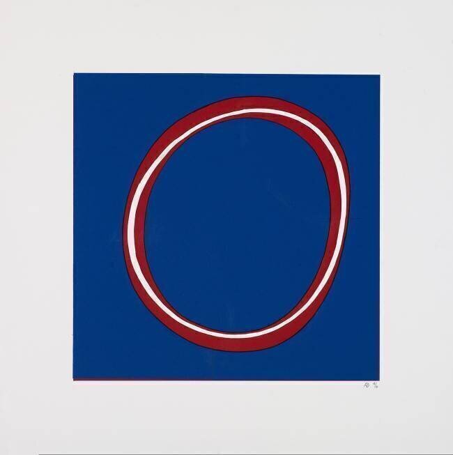 Red Circle on Blue Alex Dunn